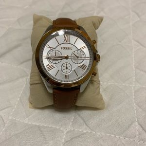 Women’s Fossil Chronograph Leather Watch